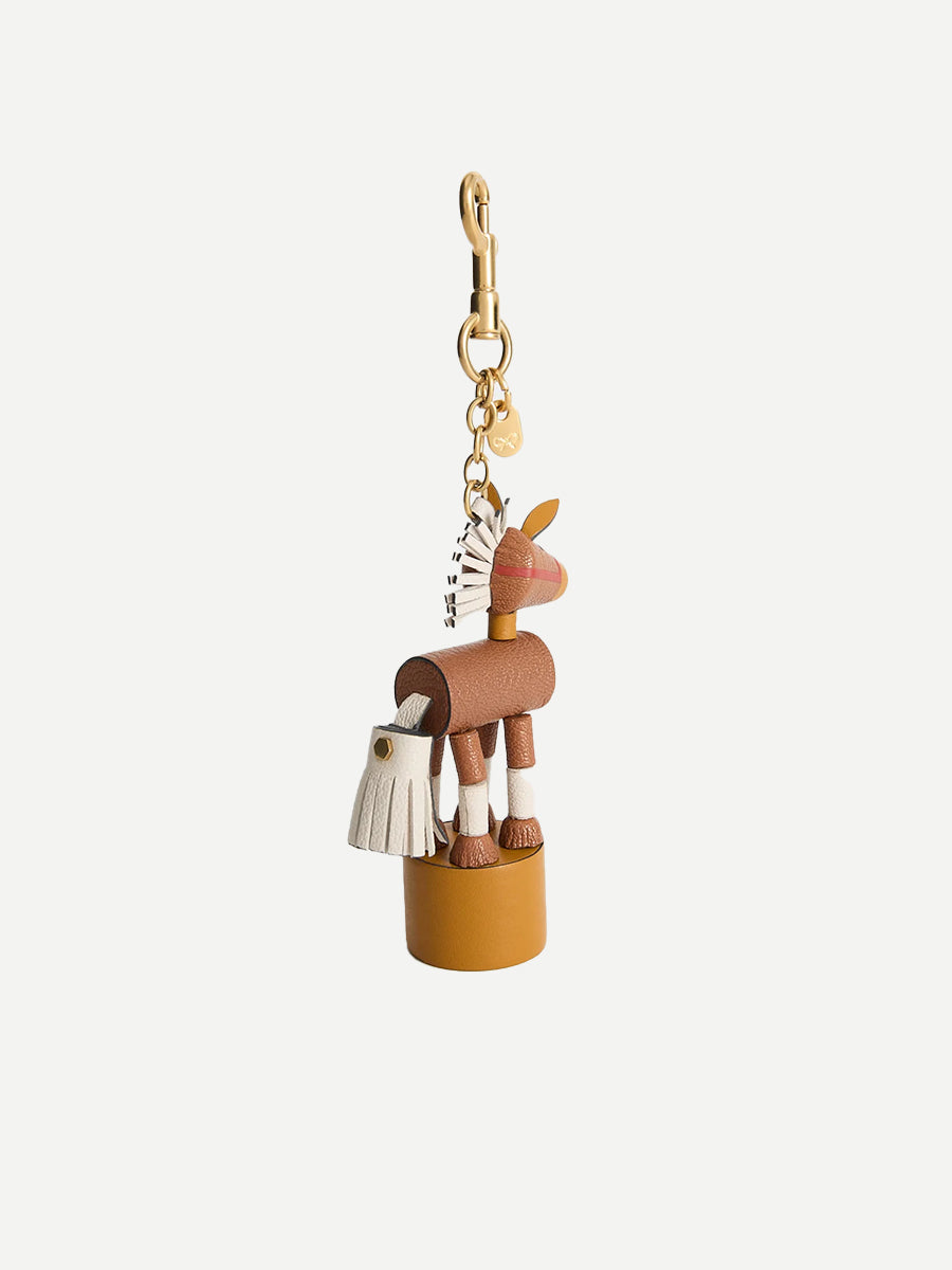 Year Of The Horse Charm in Pecan