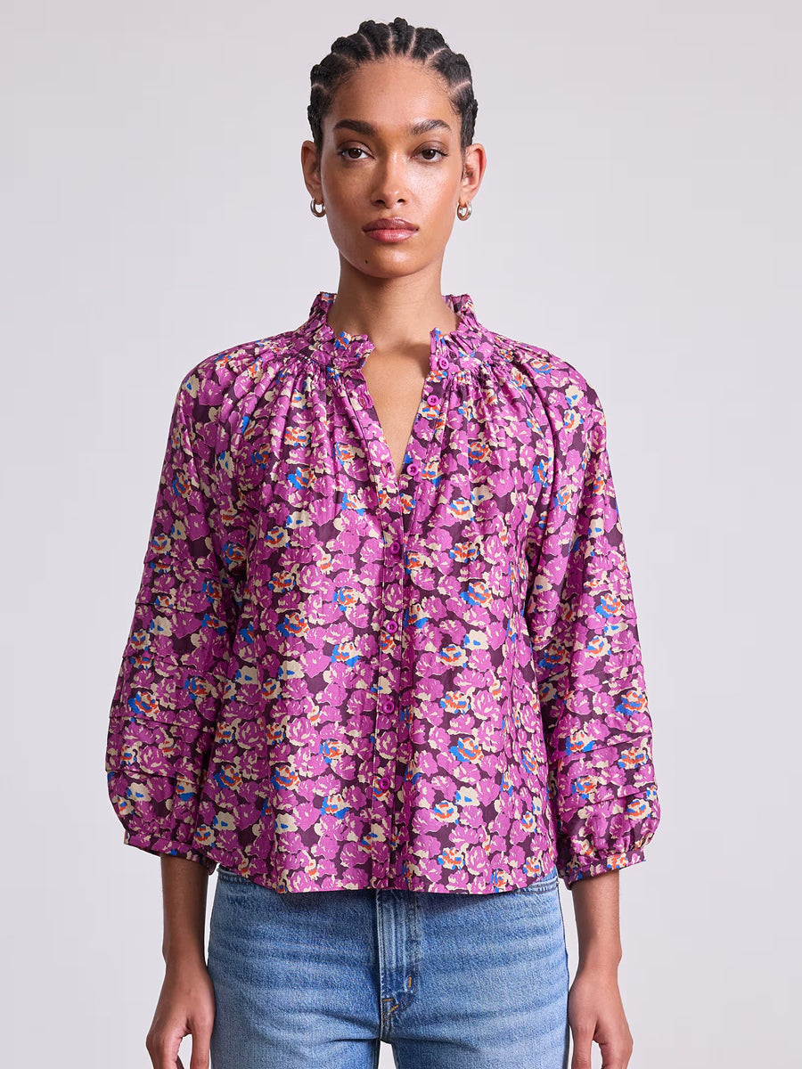 Trini Top in Floreette Peony