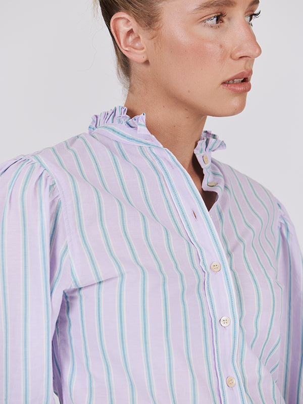 Isabel Marant Etoile Jancis Shirt in Green/Lilac