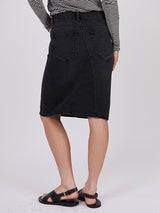 Isabel Marant Etoile Fiali Skirt In Faded Black