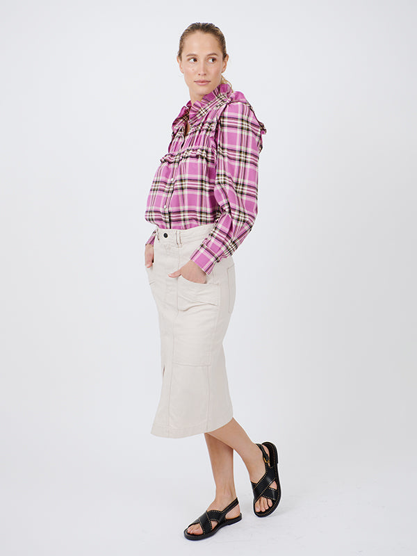 Isabel Marant Etoile Prime Skirt in Chalk