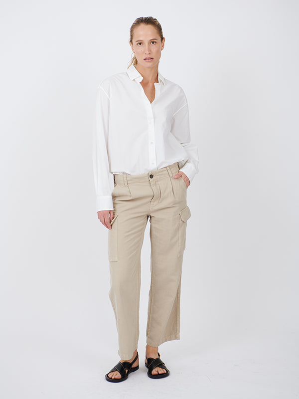 Nili Lotan Yannic Cargo Pant in Sandstone