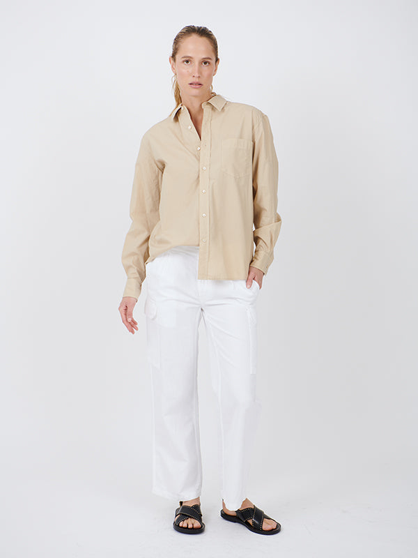 Nili Lotan Yannic Cargo Pant in White
