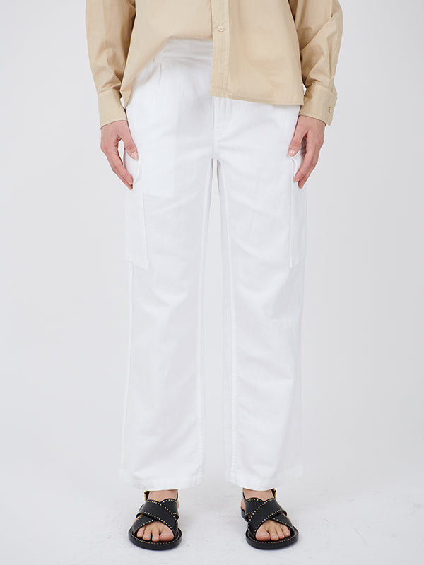 Nili Lotan Yannic Cargo Pant in White