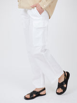 Nili Lotan Yannic Cargo Pant in White