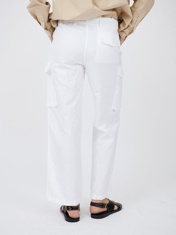 Nili Lotan Yannic Cargo Pant in White