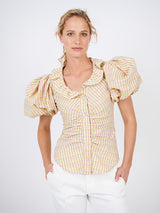 Isabel Marant Catalia Top in Light Yellow