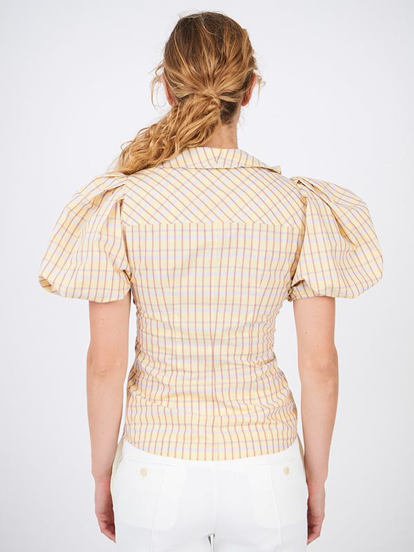 Isabel Marant Catalia Top in Light Yellow