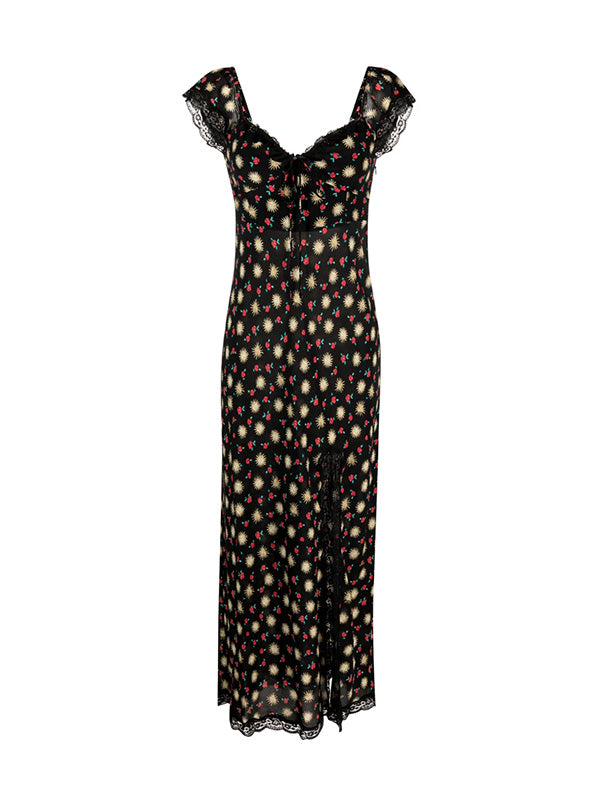 Rixo Amala Dress in Sun Petal Black