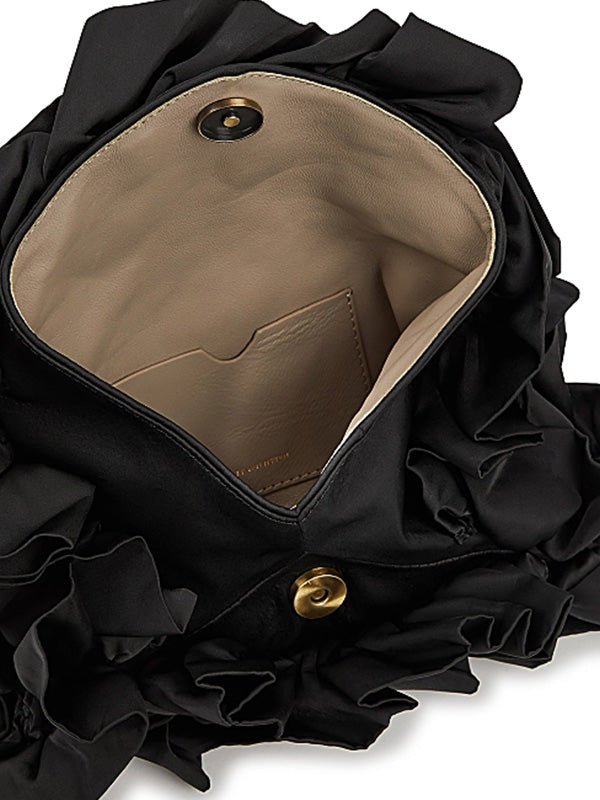 Ruffle Bag in Black