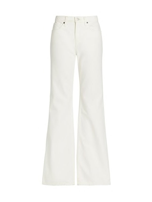 Nili Lotan Boot Cut Jean in Cream Wash