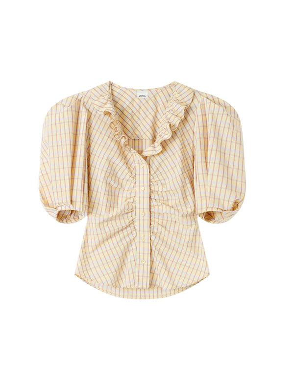 Isabel Marant Catalia Top in Light Yellow