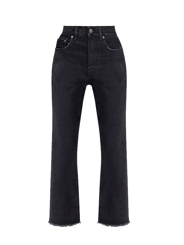 Golden Goose Golden Ws Cropped Flare in Denim