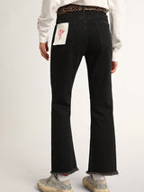 Golden Goose Golden Ws Cropped Flare in Denim
