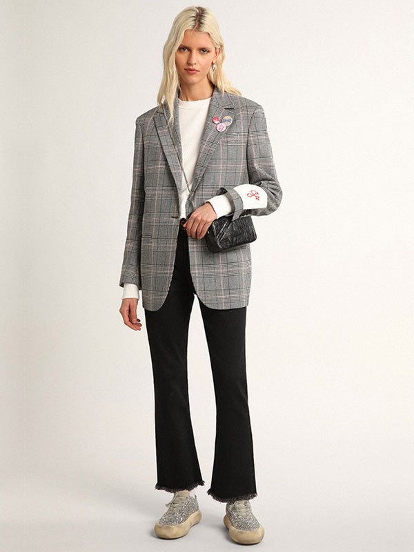 Golden Goose Golden Ws Cropped Flare in Denim