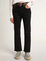 Golden Goose Golden Ws Cropped Flare in Denim