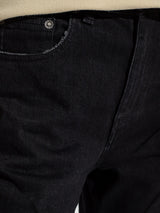 Golden Ws Cropped Flare in Denim