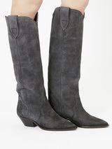 Isabel Marant Denvee High Boots in Faded Black