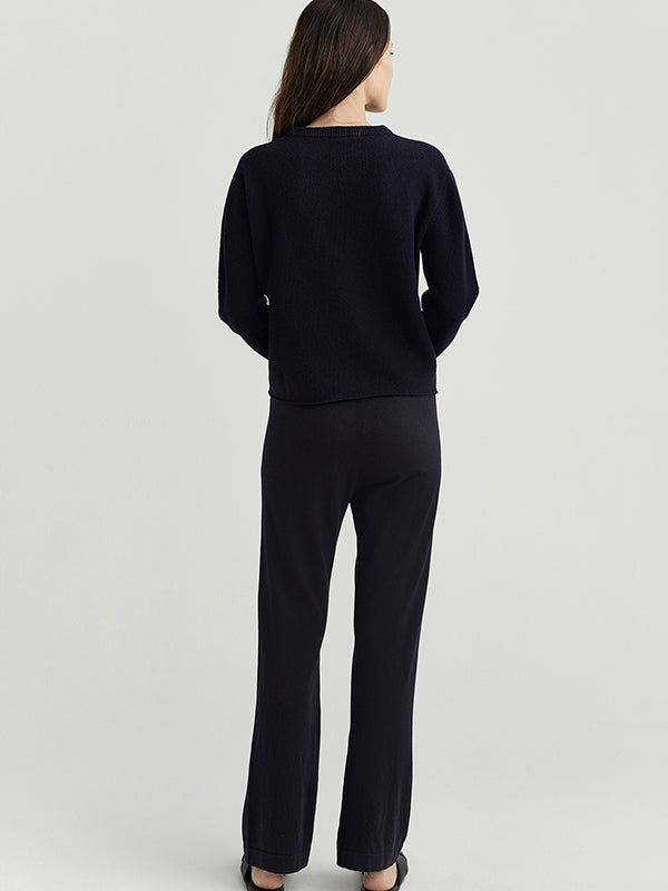 Jac + Jack Dura Sweater In Darkest Navy