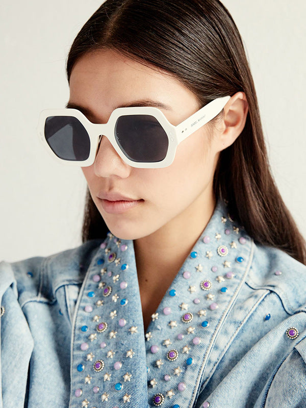 Isabel Marant Ely Sunglasses in White