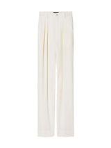 Nili Lotan Etienne Pleated Pant in Ivory