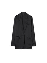 Nili Lotan Eveline Silk Jacket in Black