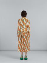 Marni Floral-print Silk Midi Skirt