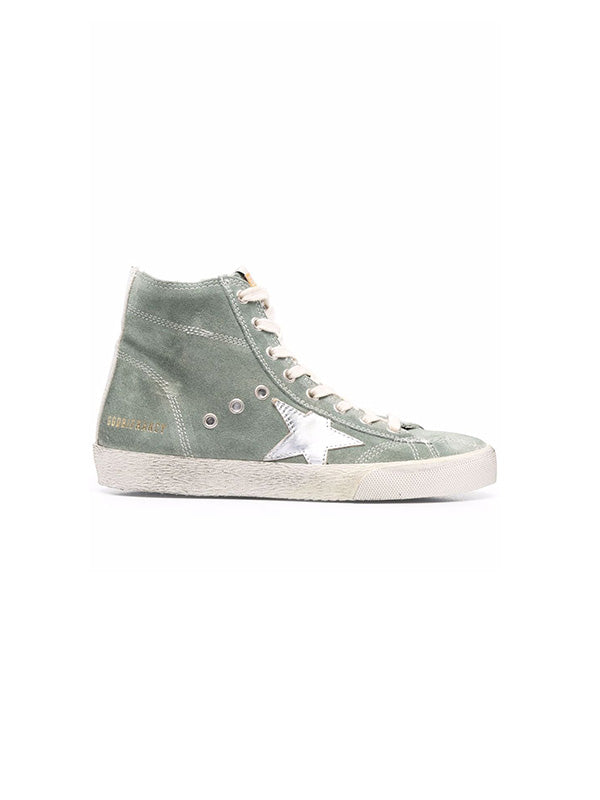 Golden Goose Francy in Military Green Suede