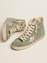 Golden Goose Francy in Military Green Suede