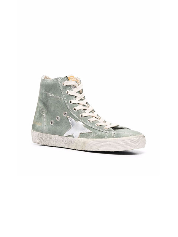 Golden Goose Francy in Military Green Suede