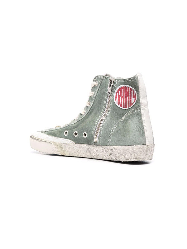Golden Goose Francy in Military Green Suede