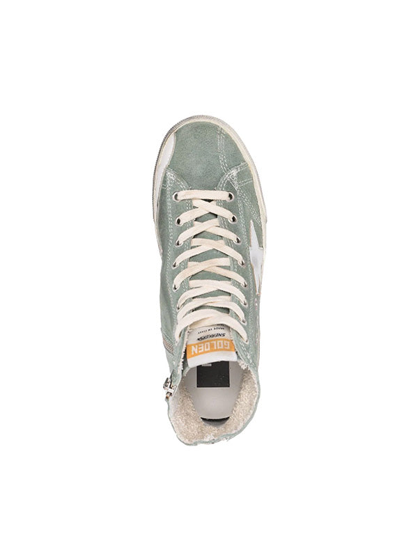 Golden Goose Francy in Military Green Suede