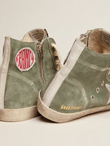 Golden Goose Francy in Military Green Suede