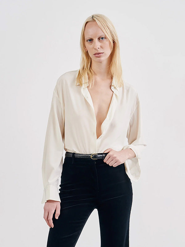 Gaia Slim Shirt in Ivory