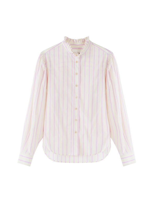 Isabel Marant Etoile Jancis Shirt in Yellow/Pink