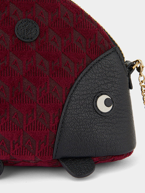 Anya Hindmarch Ladybird Cross Body in Raspberry