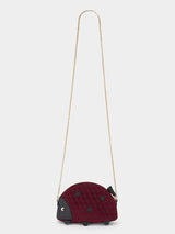 Anya Hindmarch Ladybird Cross Body in Raspberry