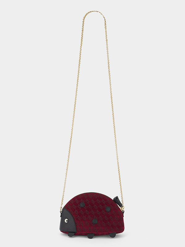 Anya Hindmarch Ladybird Cross Body in Raspberry