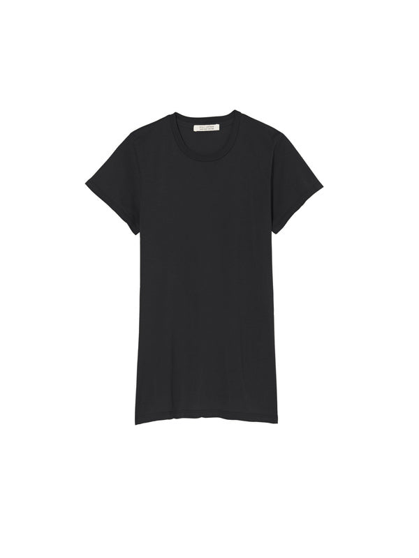 Nili Lotan Lana Crewneck Tee in Jet Black