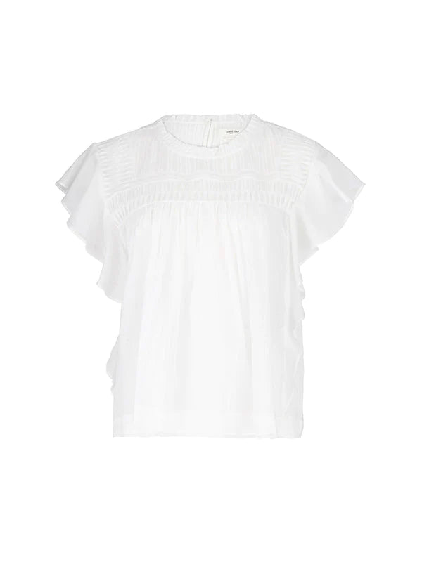 ISABEL MARANT Etoile Layona Top in White