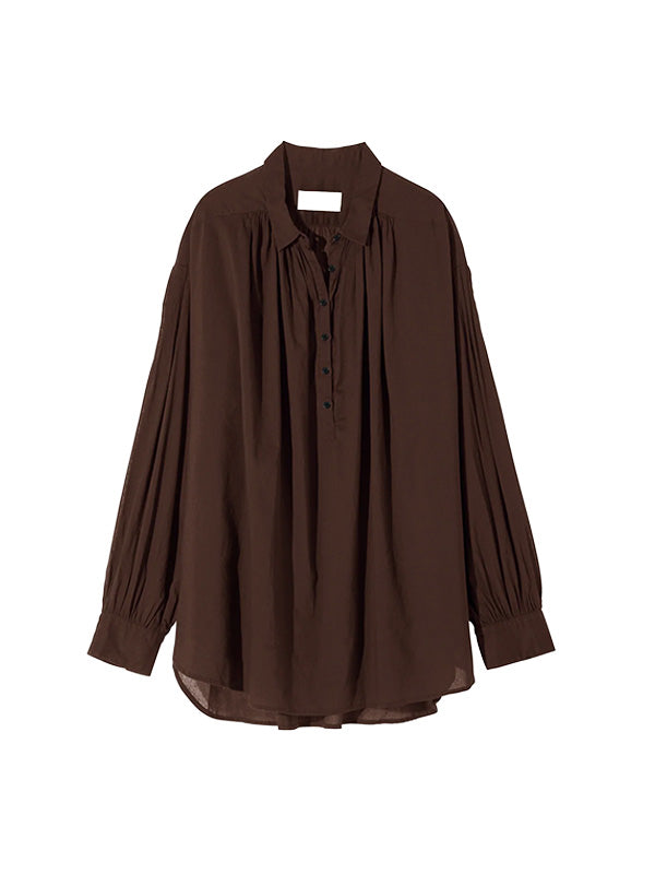 Nili Lotan Miles Blouse in Walnut