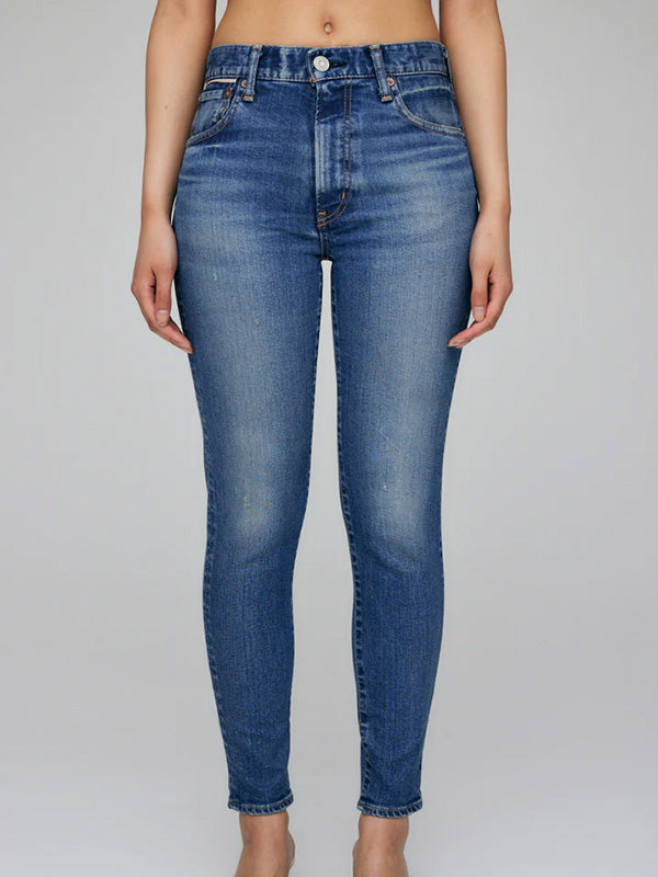 Moussy Vintage MV Rhett Skinny-Hi in Dark Blue