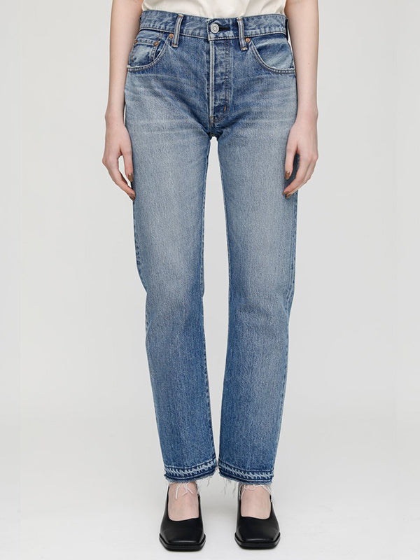 Moussy Vintage MV Sunnyland Straight in Blue