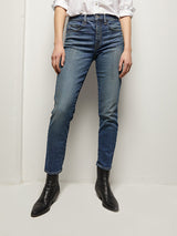 Nili Lotan Mid Rise Jean in Classic Wash