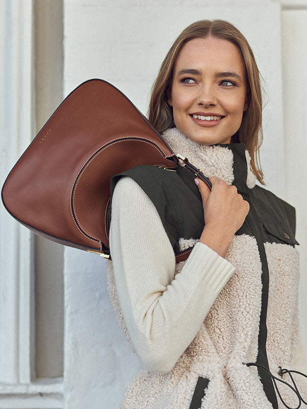 Marni Milano Large Shoulder Bag in Brown