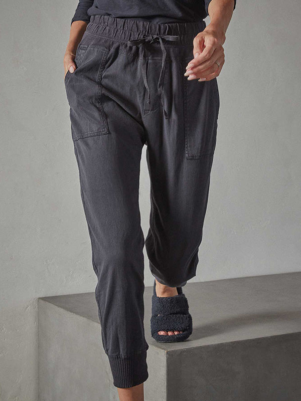 James Perse Mixed Media Pant in French Navy