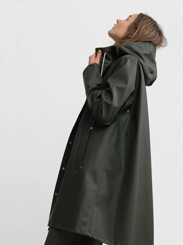 Stutterheim Mosebacke Raincoat In Green