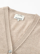 Aleger Cashmere N.05 Cashmere Oversized Cardigan in Champagne