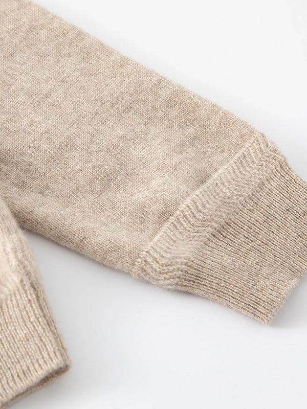 Aleger Cashmere N.05 Cashmere Oversized Cardigan in Champagne