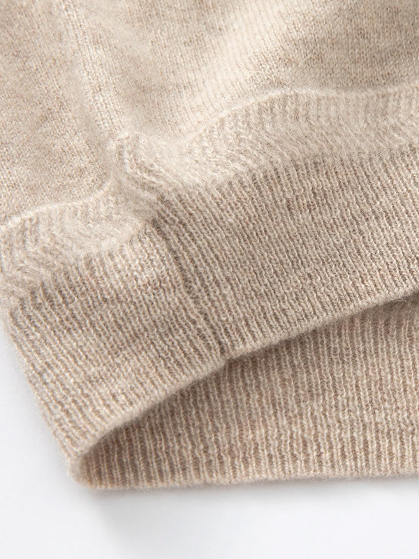 Aleger Cashmere N.05 Cashmere Oversized Cardigan in Champagne